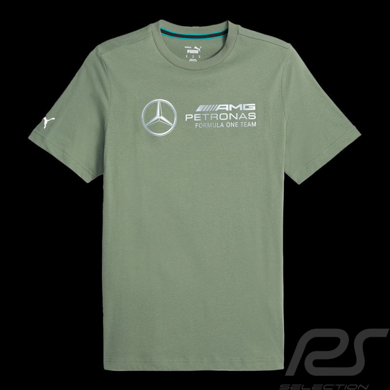 Mercedes AMG F1 Petronas Team T-shirt Hamilton Russell Grün 621157_07 - Herren
