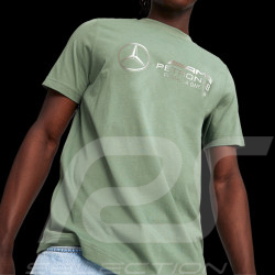 T-shirt Mercedes AMG F1 Petronas Team Hamilton Russell Vert 621157_07 - Homme