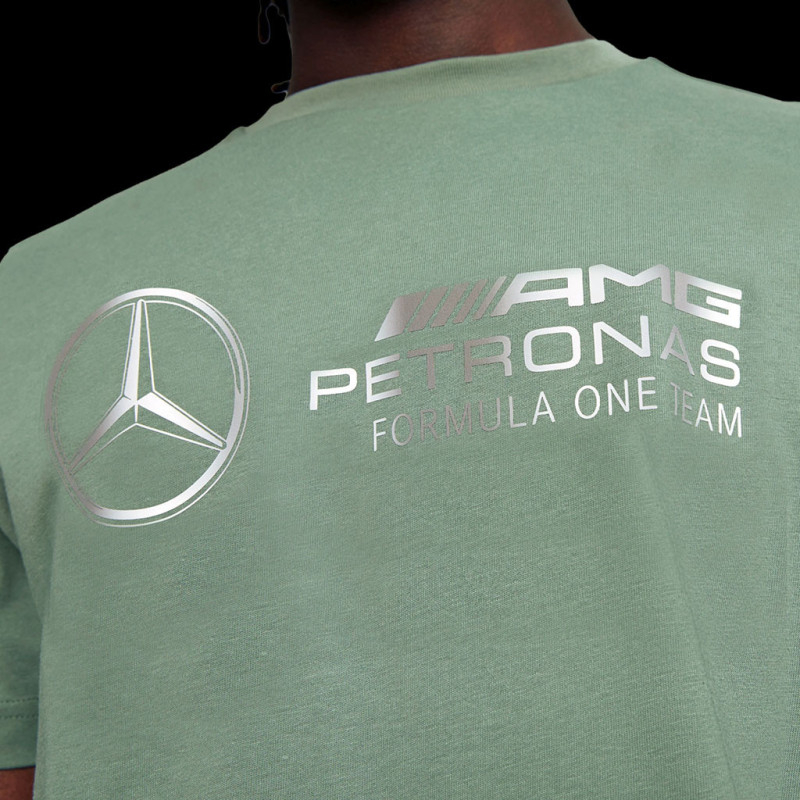 Mercedes AMG F1 Petronas Team T-shirt Hamilton Russell Grün