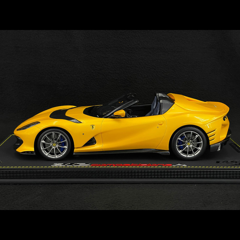 Ferrari 812 Compétition A Spider – Miniature 1/43 – LOOKSMART – Résine – Jaune Tristato