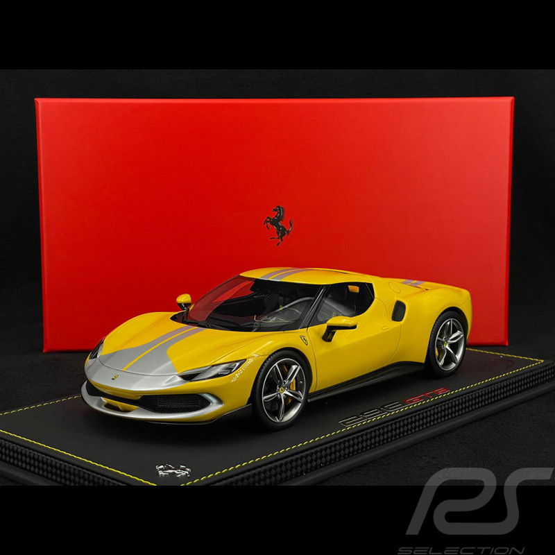 Ferrari 296 GTB Assetto Fiorano 2021 Yellow Giallo Modena 1/18 BBR Models  P18211C