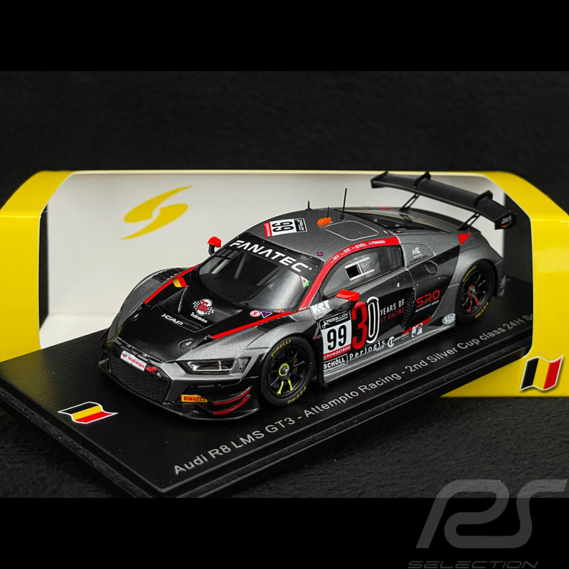 Audi R8 LMS GT3 n° 99 2nd 24h Spa 2022 1/43 Spark SB509