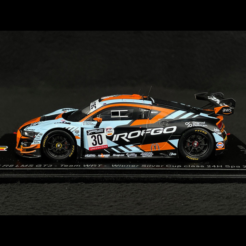 Audi R8 LMS GT3 n° 30 Winner 24h Spa 2022 Simmenauer 1/43 Spark SB507