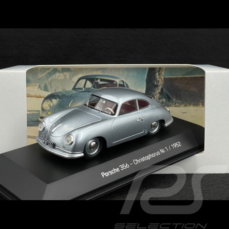 Porsche 356 Nr. 1 Christophorus Edition 1952 Silver grey metallic 1/43 Spark MAP02000122