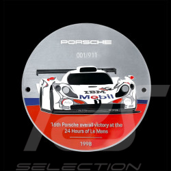 Badge de grille Porsche 911 GT1 Vainqueur 24h Le Mans 1998 WAP0508120RGBD