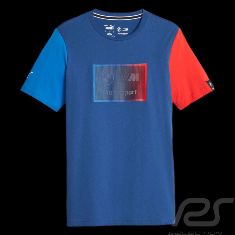 BMW T-shirt Motorsport M Graphic Puma Blau / Rot 621298-04 - Herren