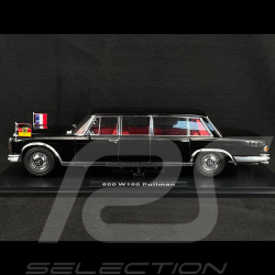 Mercedes 600 W100 Pullman Brandt / Pompidou 1964 Black 1/18 KK Scale KKDC181134