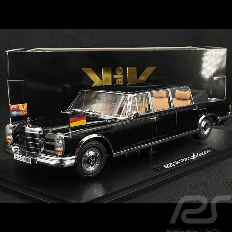 Mercedes 600 W100 Landaulet Elizabeth II / Kiesinger 1965 Black 1/18 KK Scale KKDC181185