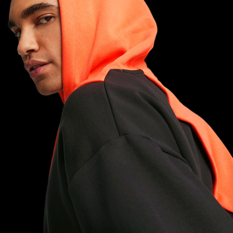 Mercedes Sweatshirt with hood AMG Statement Puma Orange / Black 621188 ...