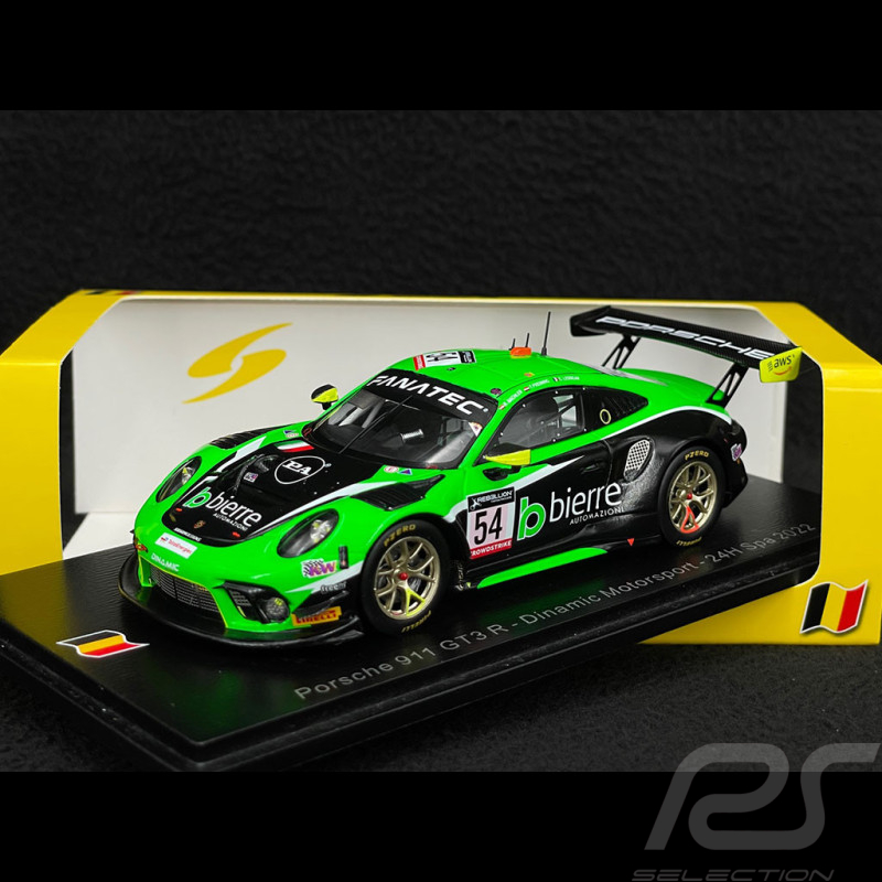 Porsche 911 GT3 R Type 991 n° 54 24h Spa 2022 1/43 Spark SB533