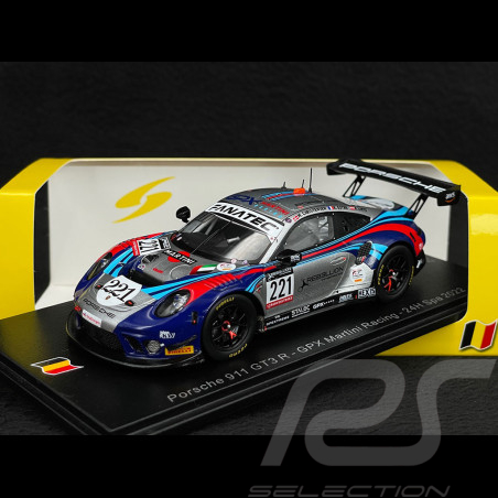 Porsche 911 GT3 R Type 991 n° 221 24h Spa 2022 1/43 Spark SB529