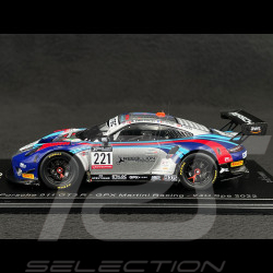 Porsche 911 GT3 R Type 991 n° 221 24h Spa 2022 1/43 Spark SB529