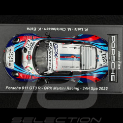 Porsche 911 GT3 R Type 991 n° 221 24h Spa 2022 1/43 Spark SB529