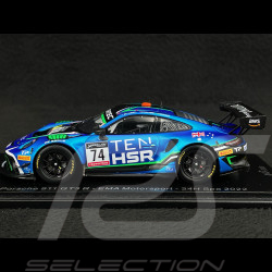 Porsche 911 GT3 R Type 991 n° 74 24h Spa 2022 1/43 Spark SB513