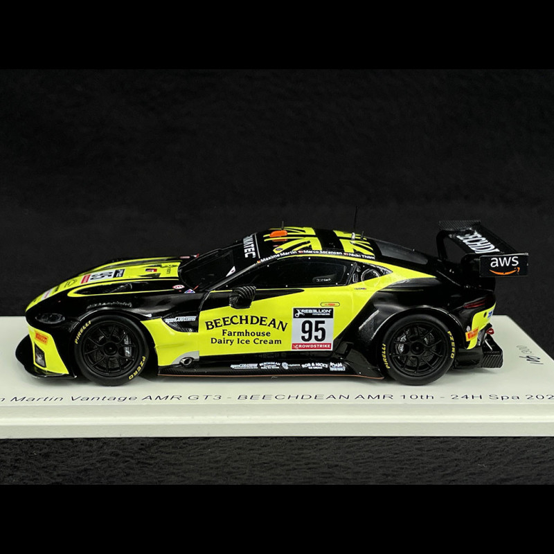 Aston Martin Vantage AMR GT3 n° 95 10th 24h Spa 2022 1/43 Spark SB504