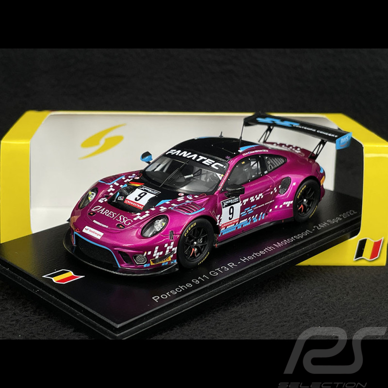 Porsche 911 GT3 R Type 991 n° 9 24h Spa 2022 1/43 Spark SB535