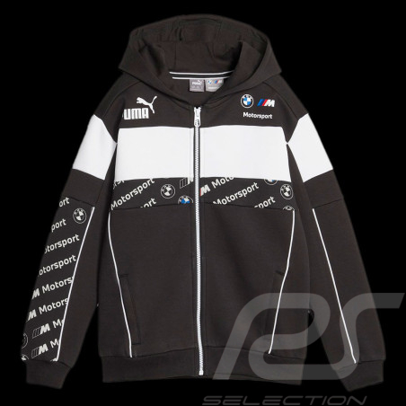Veste BMW Motorsport M à capuche Puma Noir / Blanc 621873-01 - enfant