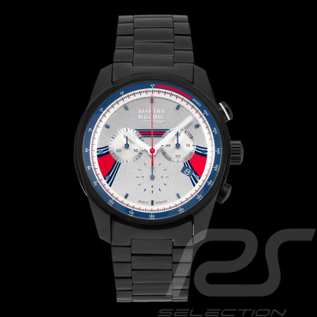 Porsche Uhr Martini Racing Chrono Sport Schwarz / Silber / Rot / Blau WAP0700200P042
