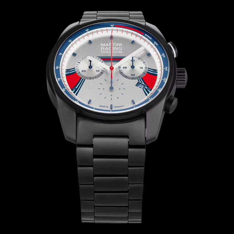 Montre Porsche Martini Racing Chrono Sport Noir Argent Rouge