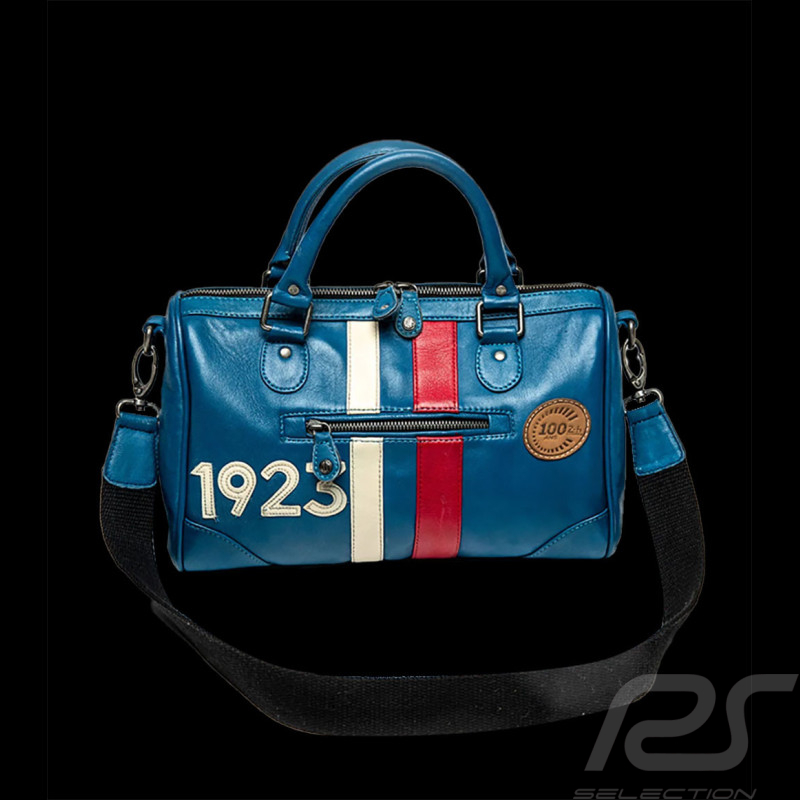 24h Le Mans Handtasche 1923 Centenary Edition Courcelle Racing Blau Leder 27185-2773