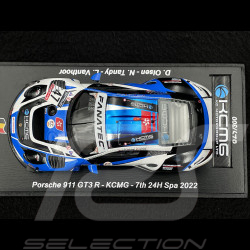 Porsche 911 GT3 R Type 991 n° 47 7ème 24h Spa 2022 1/43 Spark SB502