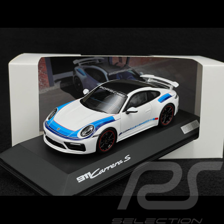 Porsche 911 Carrera 4S Aero Kit Type 992 2022 Blanc Bleu 1/43 Spark WAP0200420PAEK