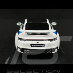 Porsche 911 Carrera 4S Aero Kit Type 992 2022 White Blue 1/43 Spark WAP0200420PAEK