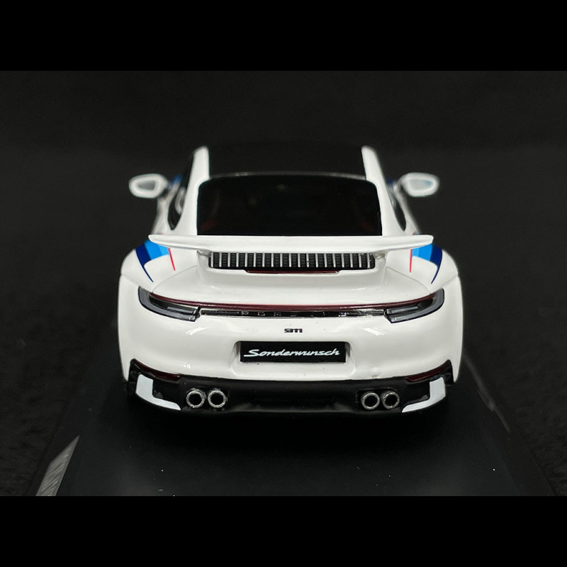 Porsche 911 Carrera 4S Aero Kit Type 992 2022 White Blue 1/43