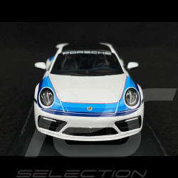 Porsche 911 Carrera 4S Aero Kit Type 992 2022 White Blue 1/43 Spark WAP0200420PAEK