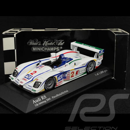 Audi R8 n° 2 2. 12h Sebring 2005 1/43 Minichamps 400051302