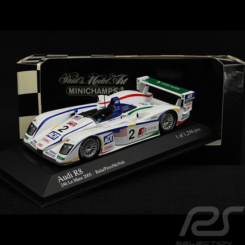 Audi R8 n° 2 3ème 24h Le Mans 2005 1/43 Minichamps 400051392
