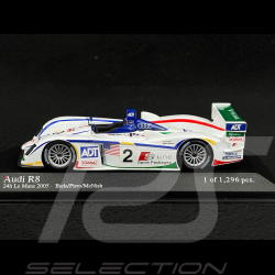 Audi R8 n° 2 3ème 24h Le Mans 2005 1/43 Minichamps 400051392