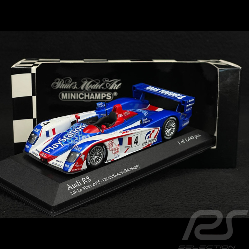 Audi R8 n° 4 4th 24h Le Mans 2005 1/43 Minichamps 400051394