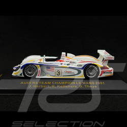 Audi R8 n° 3 24h Le Mans 2001 1/43 Ixo Models LMM003
