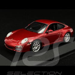 Porsche 911 Carrera 4S Type 997 mkII ruby red 2008 1/43 Minichamps 400066422