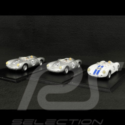 Set of 3 Porsche 550 A n° 35 & n° 34 & n° 33 24h Le Mans 1957 1/43 Spark