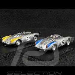 Duo Porsche 550 n° 39 & n° 47 24h Le Mans 1954 1/43 Spark