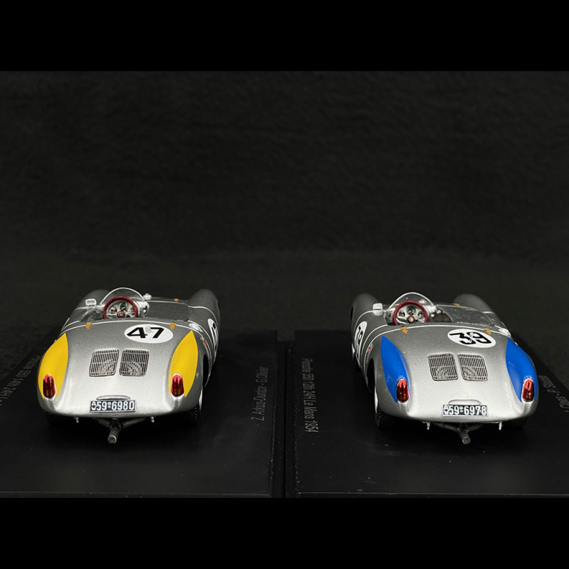 Duo Porsche 550 n° 39 & n° 47 24h Le Mans 1954 1/43 Spark