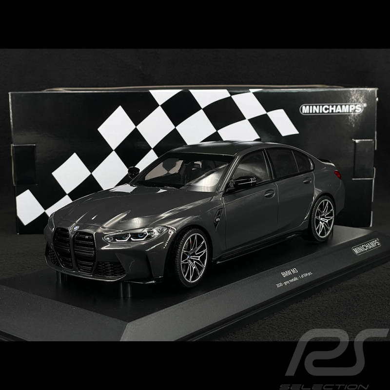 BMW M3 2020 Gris Foncé Métallique 1/18 Minichamps 155020204