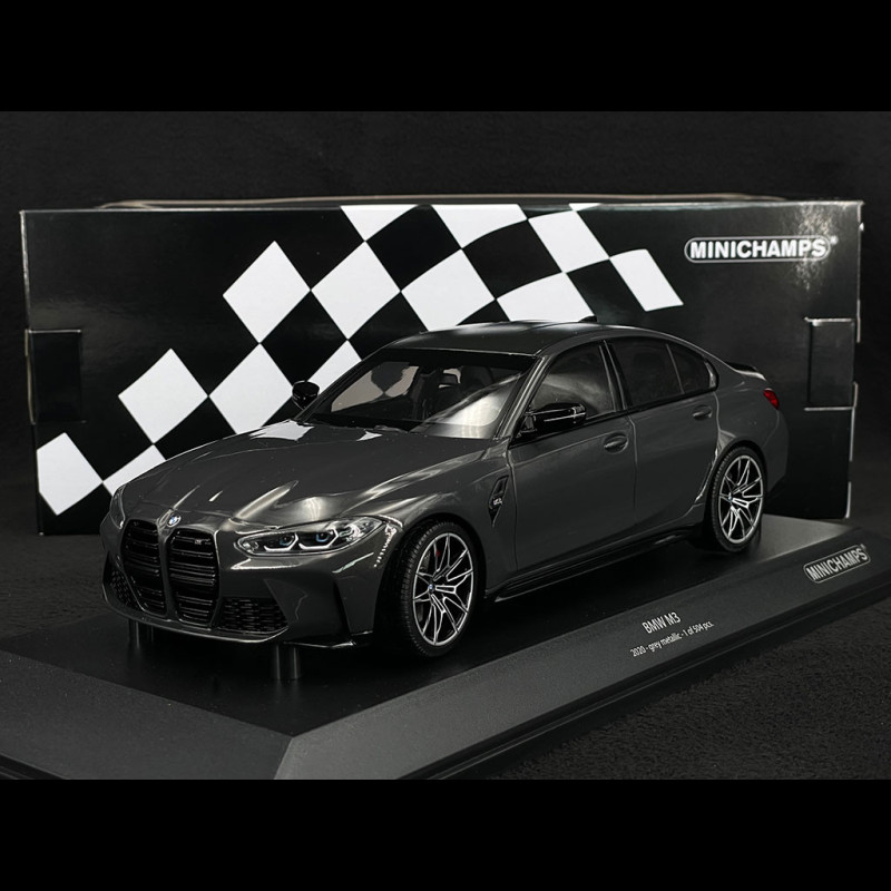 BMW M3 2020 – Minichamps 1:18 – Gris Métallisé – Maquette Neuve