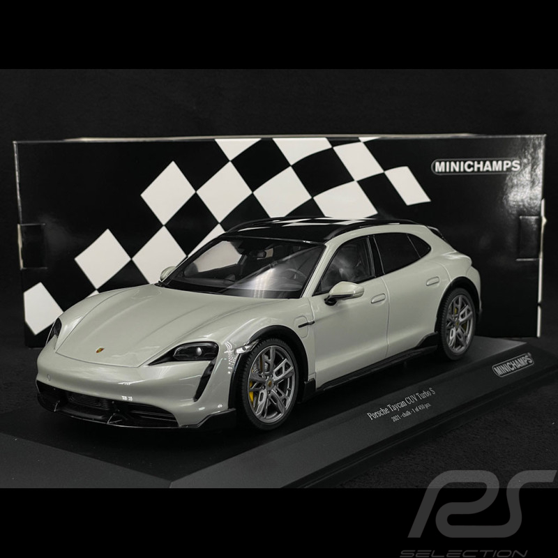 Porsche Taycan Cross Tourismo Turbo S 2021 Chalk Grau 1/18 Minichamps 155069302