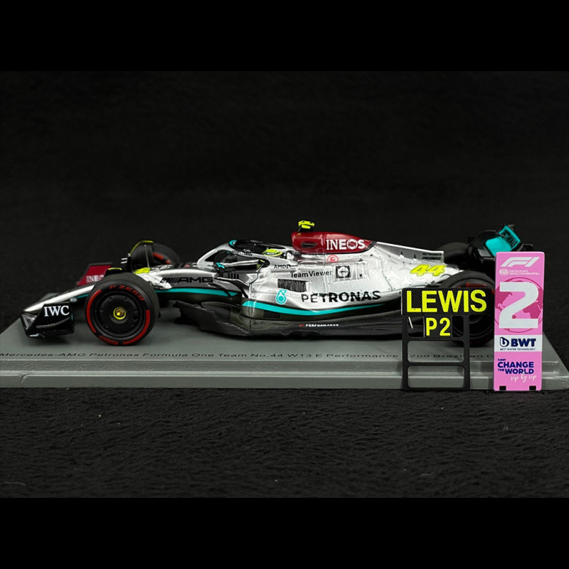 Lewis Hamilton Mercedes-AMG Petronas F1 W13 E n° 44 2nd GP Brazil 2022 F1  1/43 Spark S8556