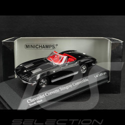 Chevrolet Corvette Stingray Cabriolet 1963 Noir Tuxedo 1/43 Minichamps 400142830