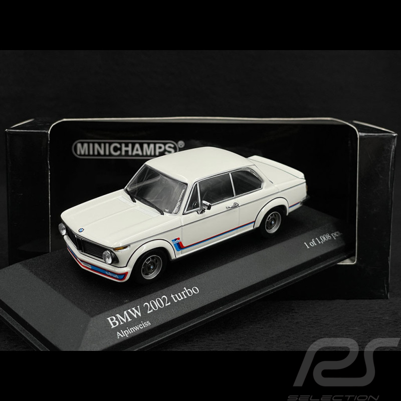 BMW 2002 Turbo 1973 Alpine White 1/43 Minichamps 430022200