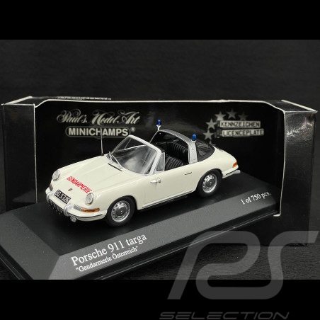 Porsche 911 Targa 1965 Blanc Gendarmerie Autrichienne 1/43 Minichamps 400061191