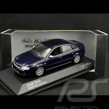 Audi RS6 2002 Bleu Mugello 1/43 Minichamps 400011702