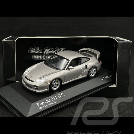 Porsche 911 type 996 GT2 2001 grau metallic 1/43 Minichamps 430060125