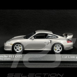 Porsche 911 type 996 GT2 2001 grau metallic 1/43 Minichamps 430060125