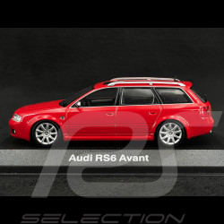 Audi RS6 Avant 2002 Rouge Misano 1/43 Minichamps 20000001218001