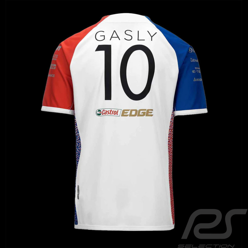 T-shirt Alpine F1 Team Gasly n° 10 Kappa Bleu / Blanc / Rouge 321M6RW - Homme